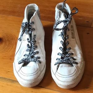 Golden Goose White Carry Over High-Top Sneakers